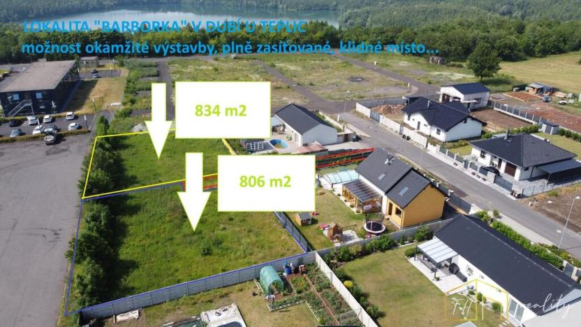 Prodej pozemku pro bydlení, Dubí - Mstišov, Na Barborce, 806 m2
