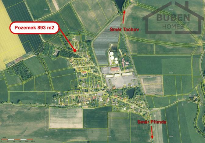 Prodej pozemku pro bydlení, Částkov, 893 m2