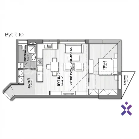Prodej bytu 2+kk, Ježov, 75 m2