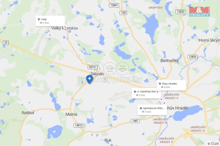 Prodej pozemku pro bydlení, Jindřichův Hradec - Děbolín, 786 m2