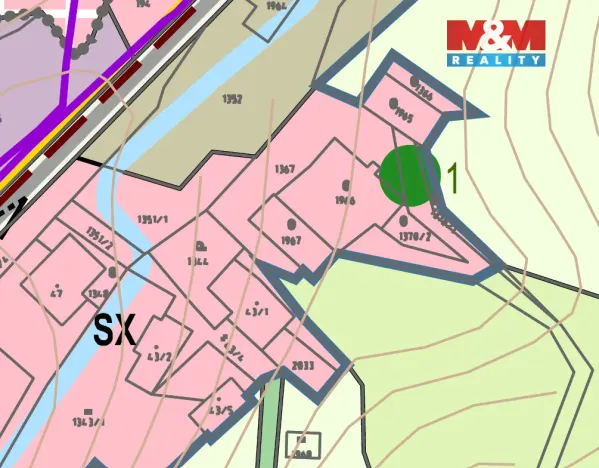 Prodej pozemku pro bydlení, Vikantice, 1968 m2