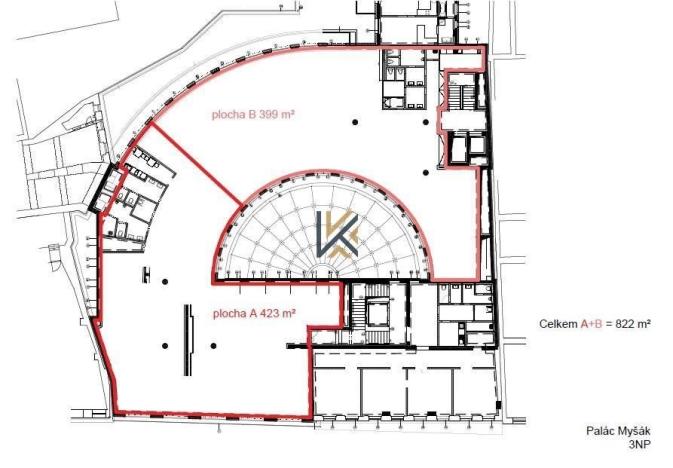 Pronájem kanceláře, Praha - Nové Město, Vodičkova, 423 m2