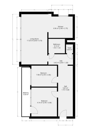 Pronájem bytu 3+kk, Praha - Krč, Bernolákova, 65 m2