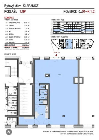 Prodej ordinace, Šlapanice, 130 m2