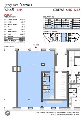 Prodej ordinace, Šlapanice, 130 m2
