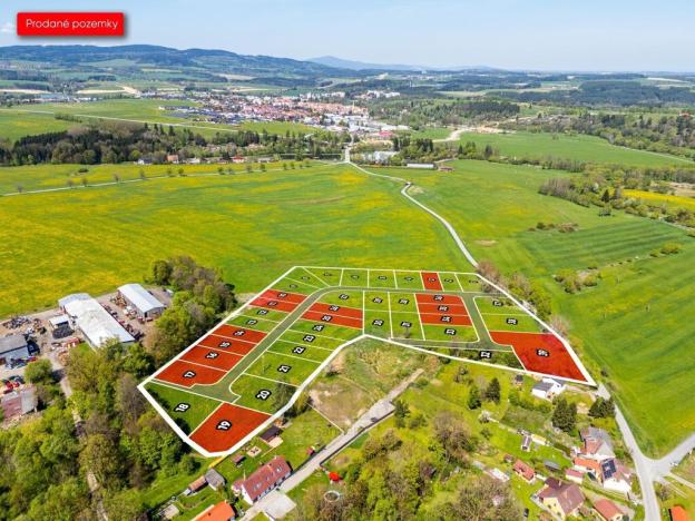 Prodej pozemku pro bydlení, Kaplice - Mostky, 600 m2