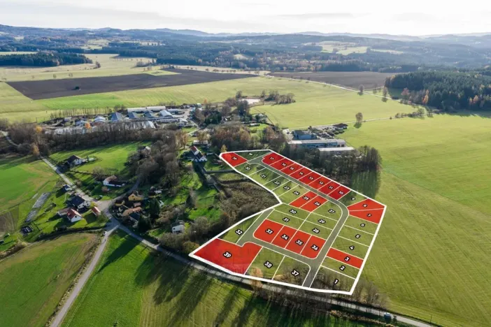 Prodej pozemku pro bydlení, Kaplice - Mostky, 600 m2