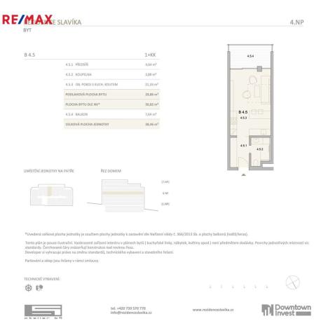 Prodej bytu 1+kk, Brno, Antonína Slavíka, 38 m2