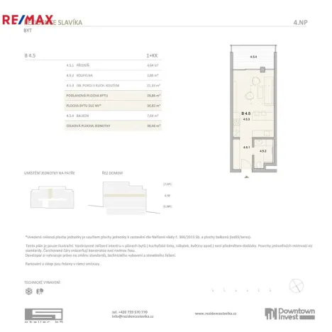 Prodej bytu 1+kk, Brno, Antonína Slavíka, 38 m2