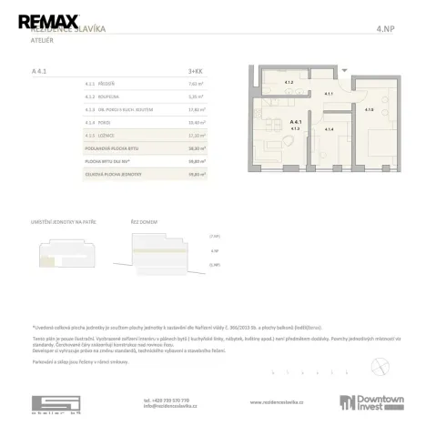 Prodej bytu 3+kk, Brno, Antonína Slavíka, 60 m2