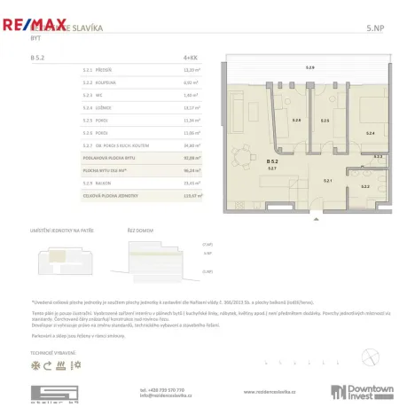 Prodej bytu 4+kk, Brno, Antonína Slavíka, 120 m2