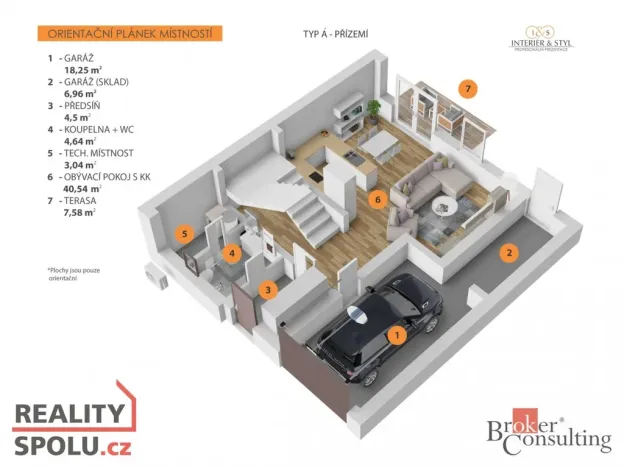 Prodej rodinného domu, Ořech, Východní, 159 m2