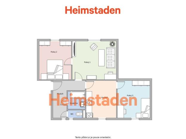 Pronájem bytu 3+1, Havířov - Město, U Stromovky, 68 m2