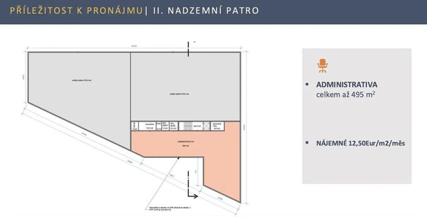 Pronájem skladu, Zlatníky-Hodkovice, Technologická, 2021 m2