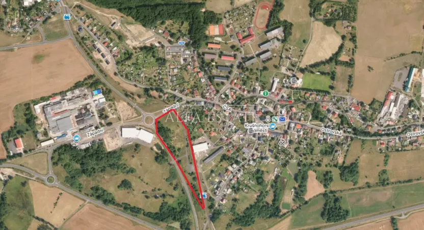 Prodej komerčního pozemku, Hroznětín, Nádražní, 16411 m2