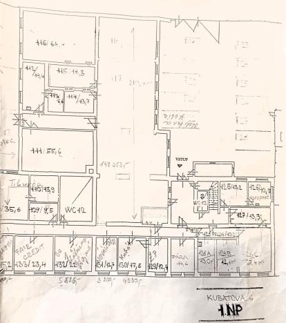 Pronájem kanceláře, České Budějovice - České Budějovice 3, Kubatova, 498 m2