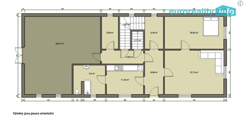 Prodej rodinného domu, Chodský Újezd - Dolní Jadruž, 90 m2