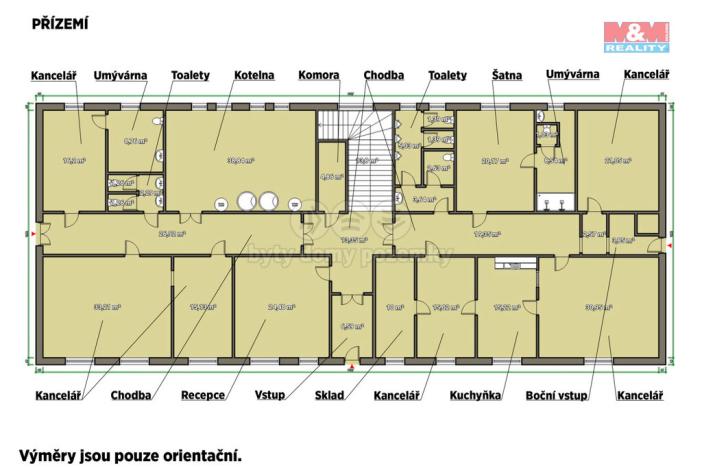 Pronájem kanceláře, Rokycany - Nové Město, Pivovarská, 1096 m2