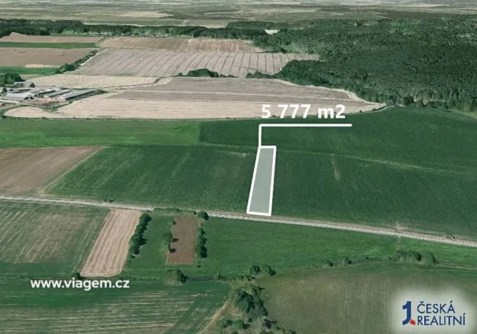 Prodej podílu pole, Dražíč, 641 m2