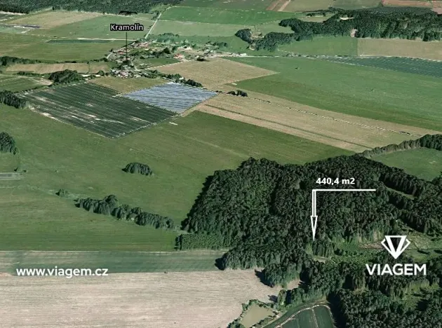 Prodej podílu lesa, Jílovice, 440 m2