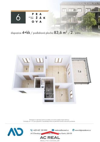 Prodej bytu 4+kk, Brno - Horní Heršpice, Pražákova, 84 m2