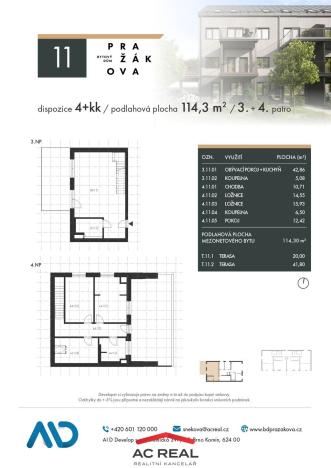 Prodej bytu 4+kk, Brno - Horní Heršpice, Pražákova, 114 m2