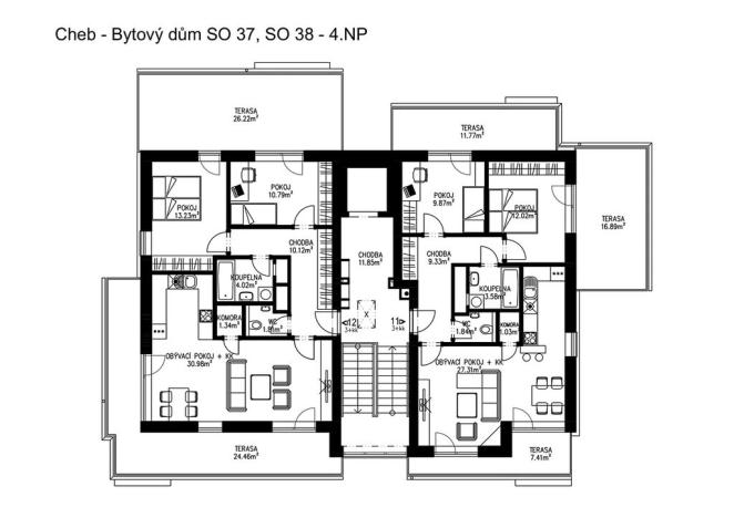 Prodej bytu 3+kk, Cheb, K Pomezí, 131 m2