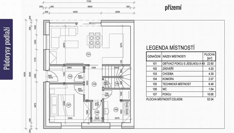 Prodej domu na klíč, Ladná, Palašovská, 102 m2