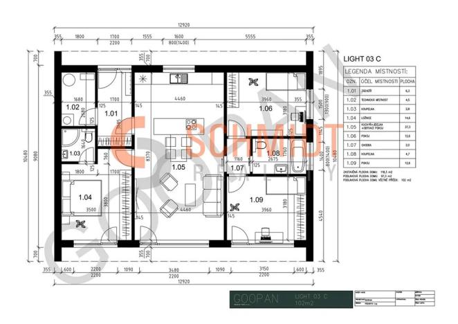 Prodej rodinného domu, Březí, Bezová, 102 m2