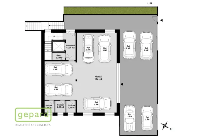 Prodej bytu 4+kk, Praha - Stodůlky, Plzeňská, 129 m2