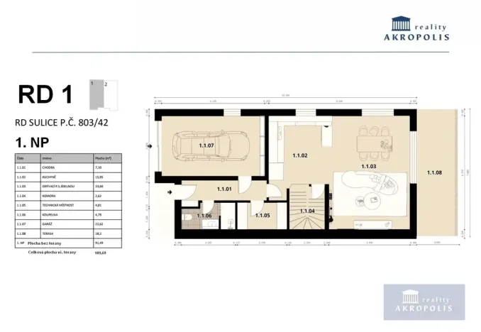 Prodej rodinného domu, Sulice - Želivec, Kaštanová, 207 m2
