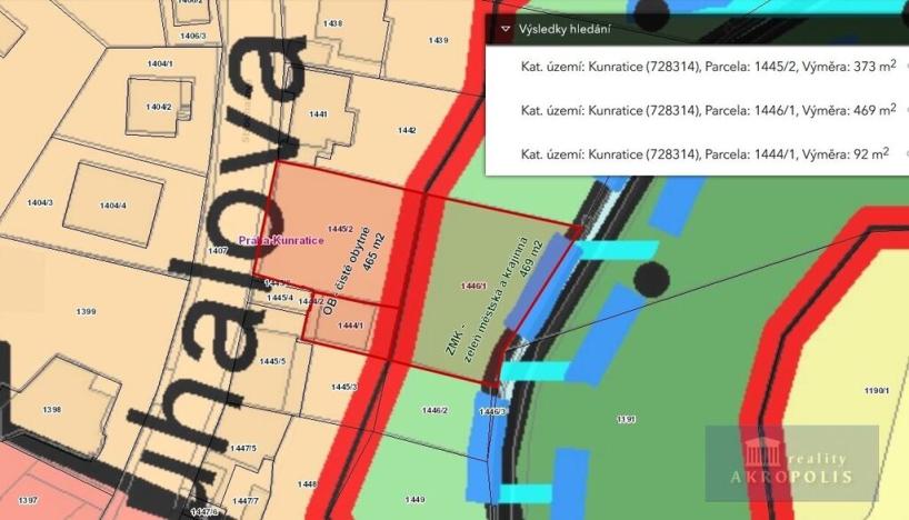 Prodej pozemku pro bydlení, Praha - Kunratice, Strouhalova, 934 m2