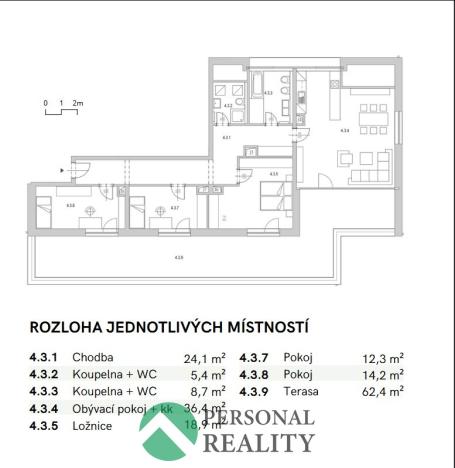 Prodej bytu 4+kk, Chlumec nad Cidlinou, 120 m2