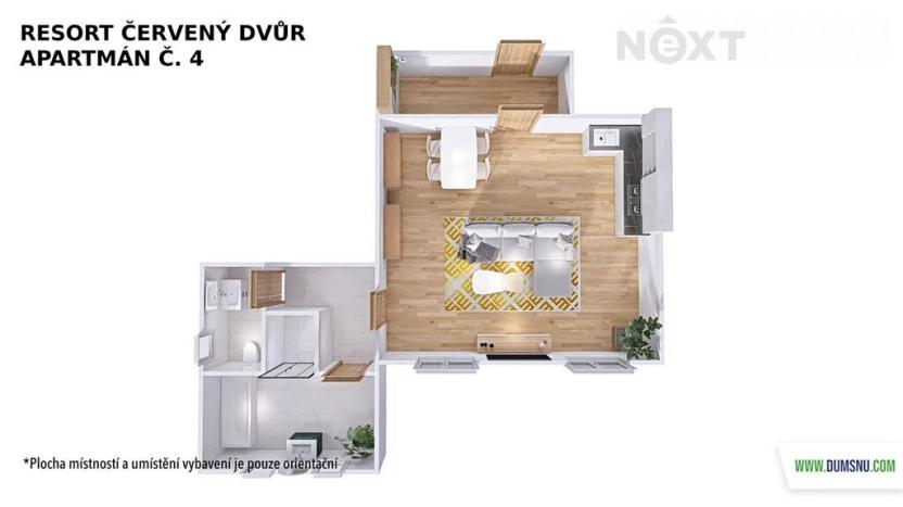 Prodej bytu 1+kk, Rapotín, Výzkumníků, 54 m2