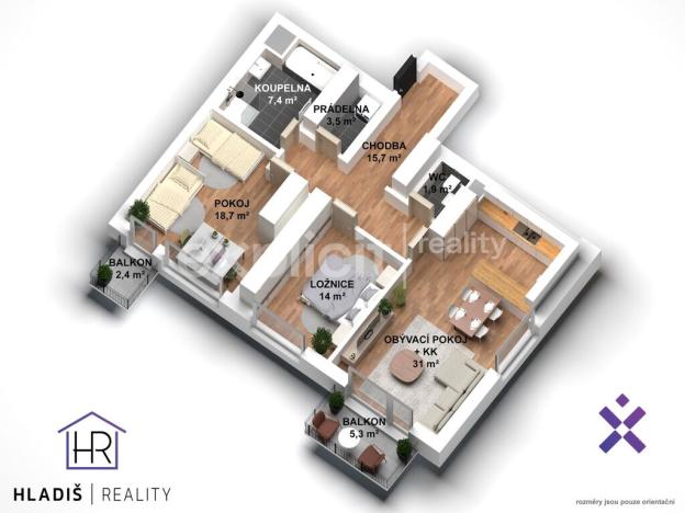 Prodej bytu 3+kk, Uherský Brod, U Mlýnů, 87 m2