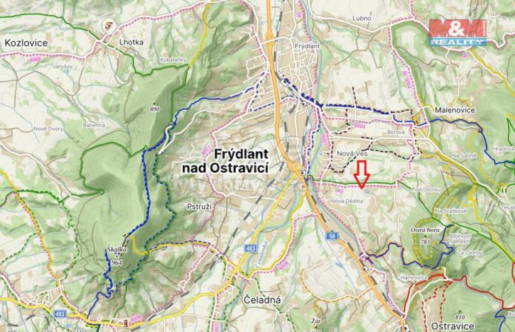 Prodej pozemku pro bydlení, Frýdlant nad Ostravicí, 1126 m2