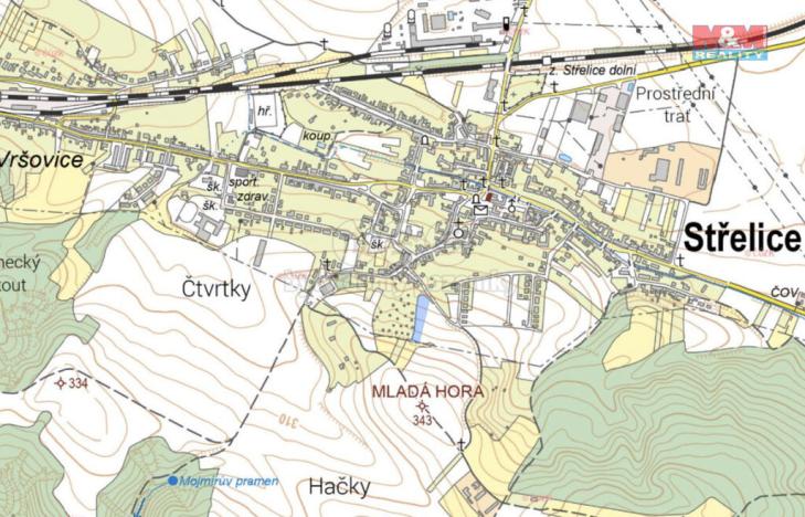 Prodej zahrady, Střelice, 4374 m2