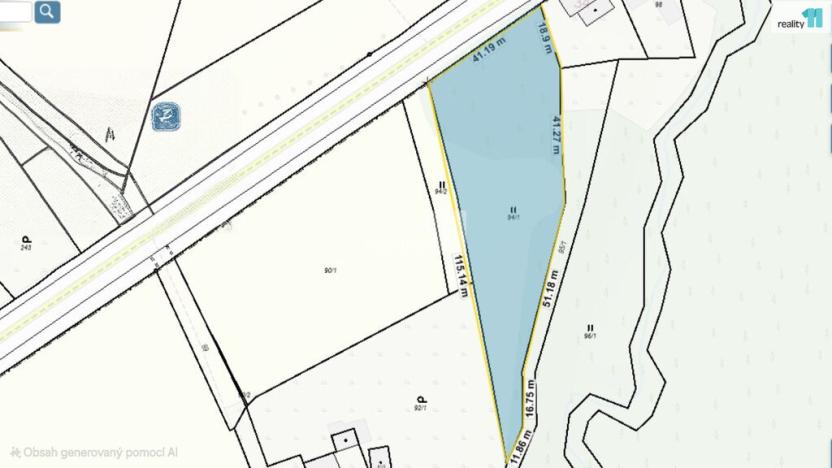 Prodej pozemku pro bydlení, Kynšperk nad Ohří - Zlatá, 2983 m2