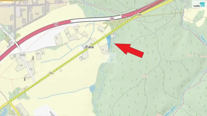 Prodej pozemku pro bydlení, Kynšperk nad Ohří - Zlatá, 2983 m2