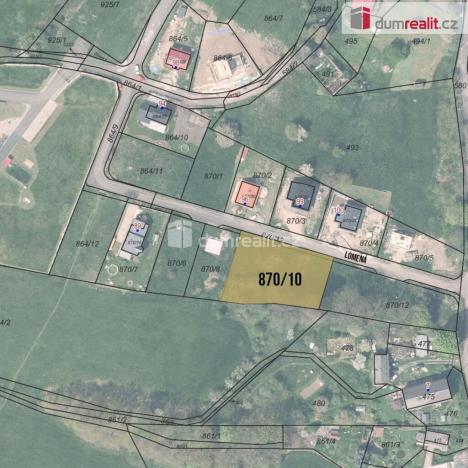 Prodej pozemku pro bydlení, Děčín, Lomená, 1505 m2