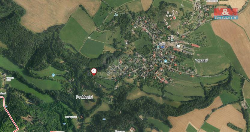 Prodej pozemku, Vyskeř, 426 m2