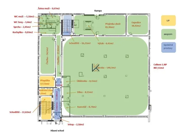 Pronájem obchodního prostoru, Praha - Braník, Zelený pruh, 818 m2