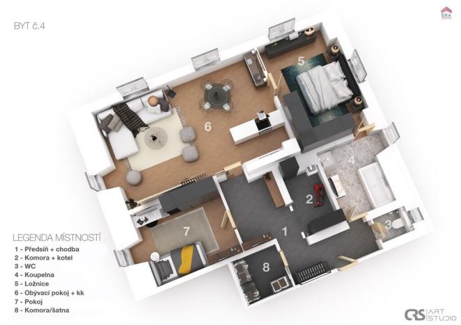 Prodej bytu 3+kk, Liberec, Na Ladech, 110 m2