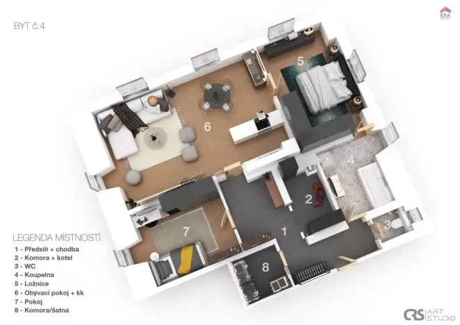 Prodej bytu 3+kk, Liberec, Na Ladech, 110 m2