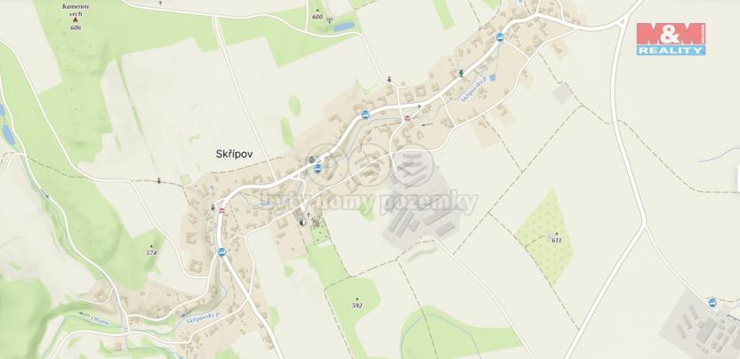 Prodej pozemku pro bydlení, Skřípov, 375 m2