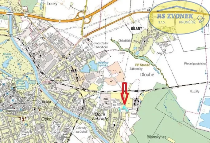 Prodej komerčního pozemku, Kroměříž, 2481 m2