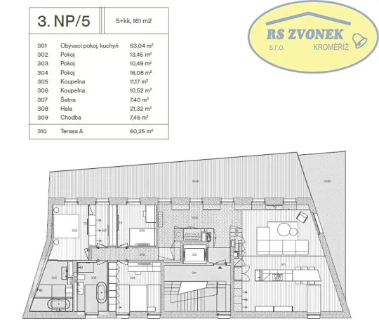 Prodej bytu 5+kk, Kroměříž, Blahoslavova, 161 m2
