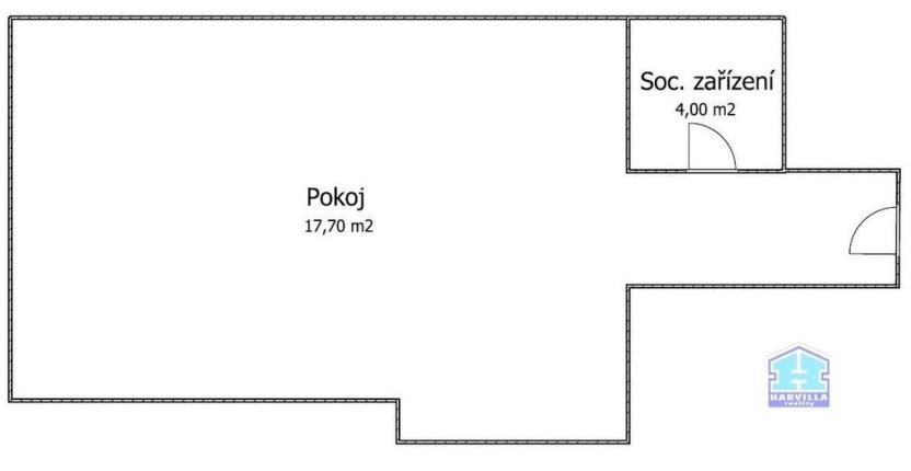 Pronájem bytu 1+kk, Stříbro, Benešova, 25 m2