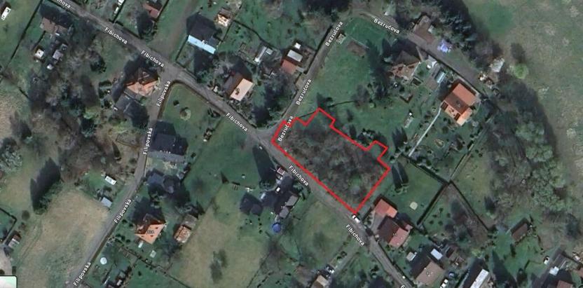 Prodej pozemku pro bydlení, Jiříkov, Fibichova, 1414 m2