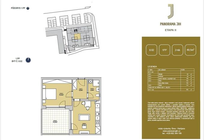 Prodej bytu 2+kk, Brno, Řepova, 67 m2